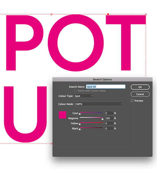 Swatch Options in Adobe InDesign