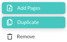 Add page option in the photo editor
