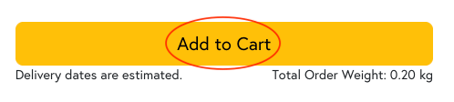 A preview of Mixam's 'Add to Cart' button for multi-part orders.