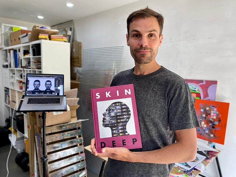 Nick Gentry with his print-on-demand publication