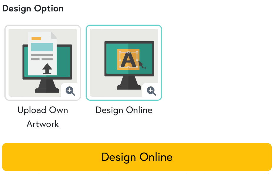The Design Online option on Mixam's Instant Quote Calculator