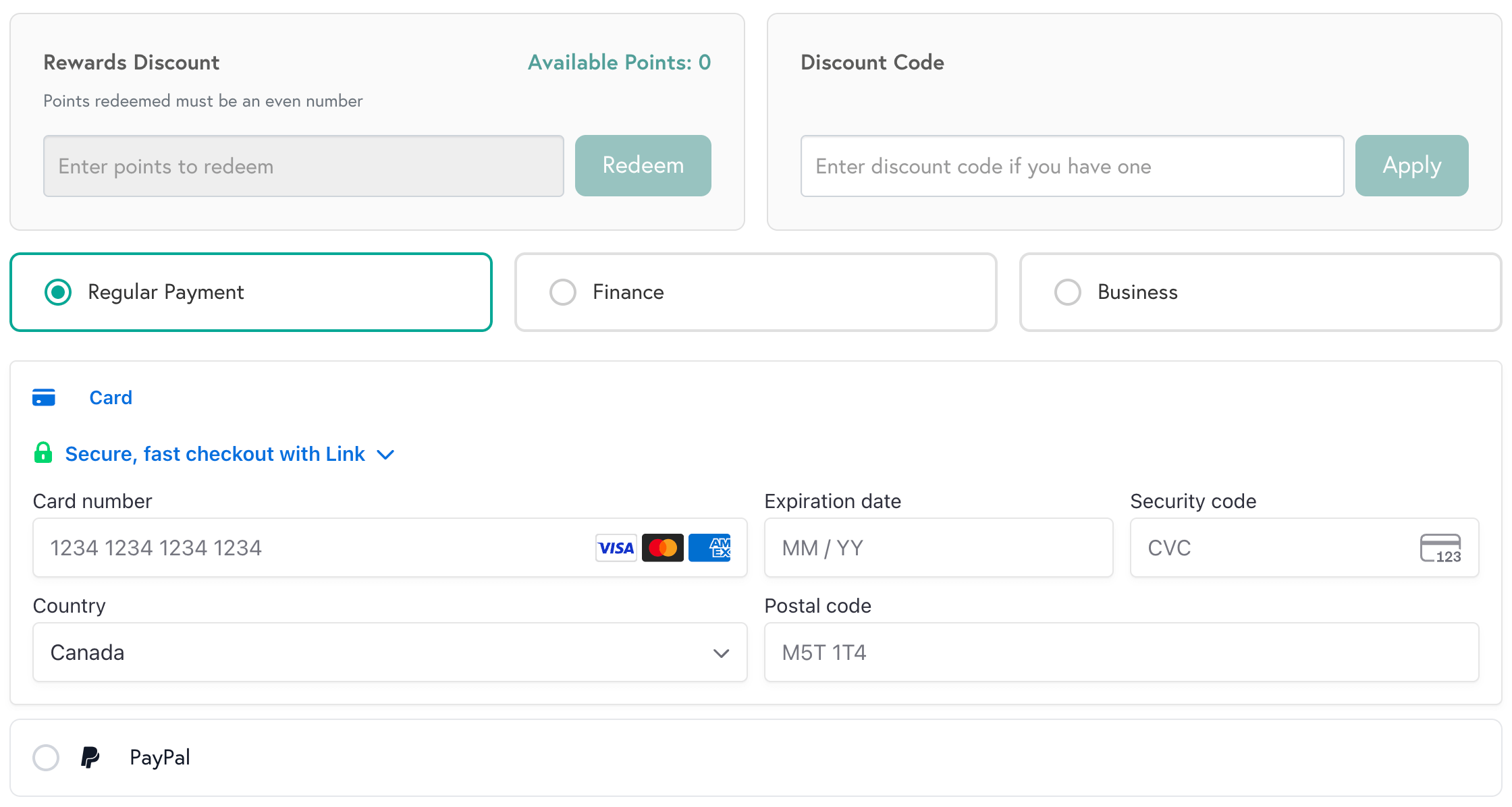 An overview of Mixam's payment options.