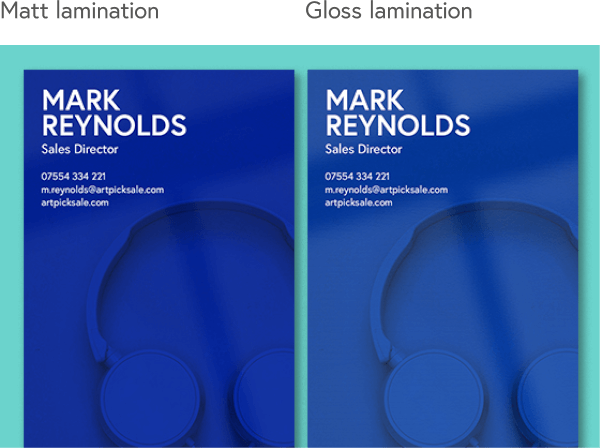 Booklet cover with matt and gloss lamination