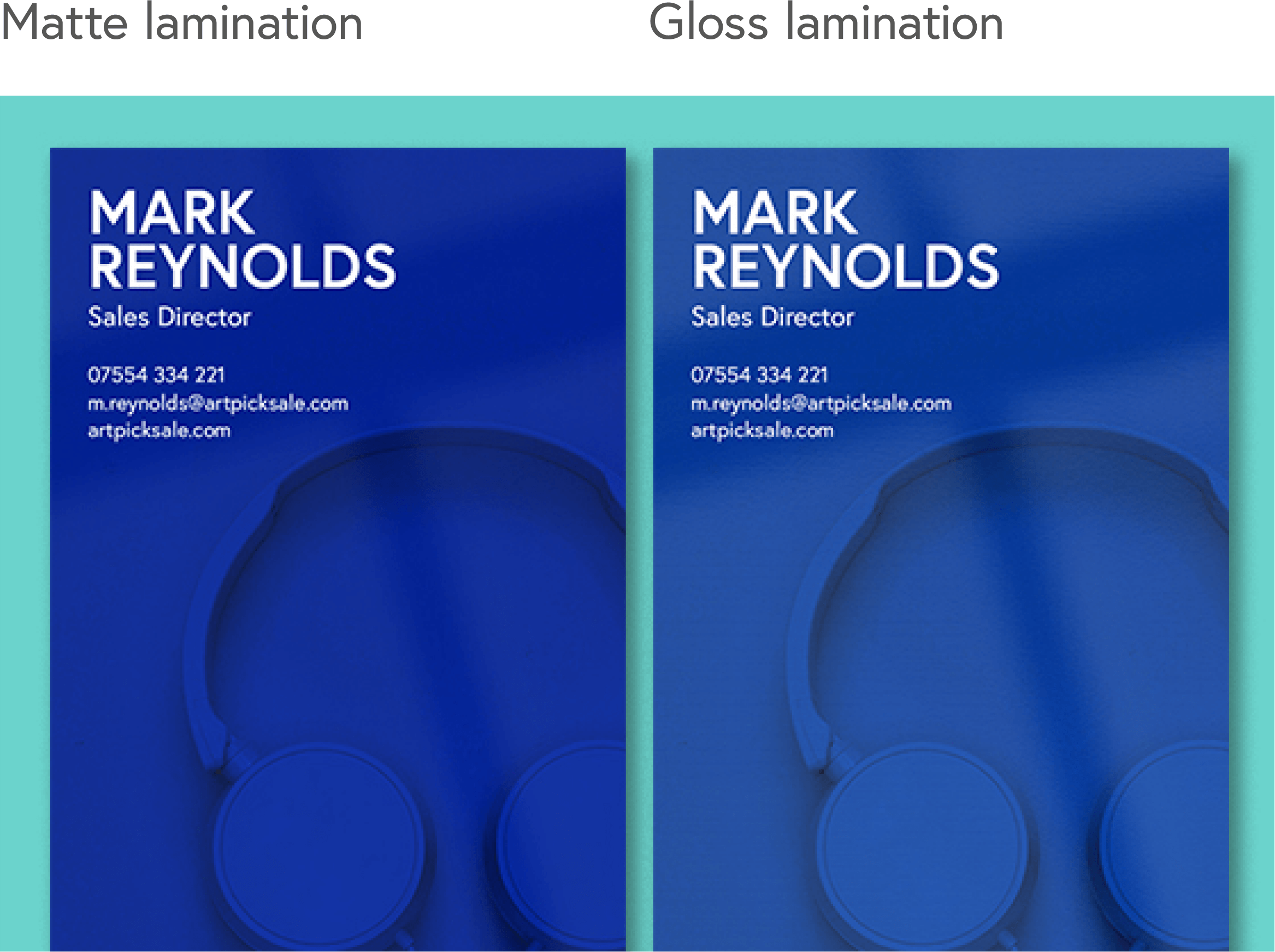 Booklet cover with matt and gloss lamination