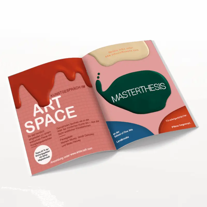 Broschüren mit Klammerheftung